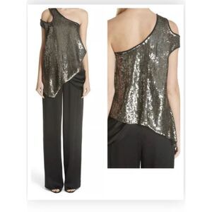 Monse Cutout Shoulder Sequin Tank NWT $2036